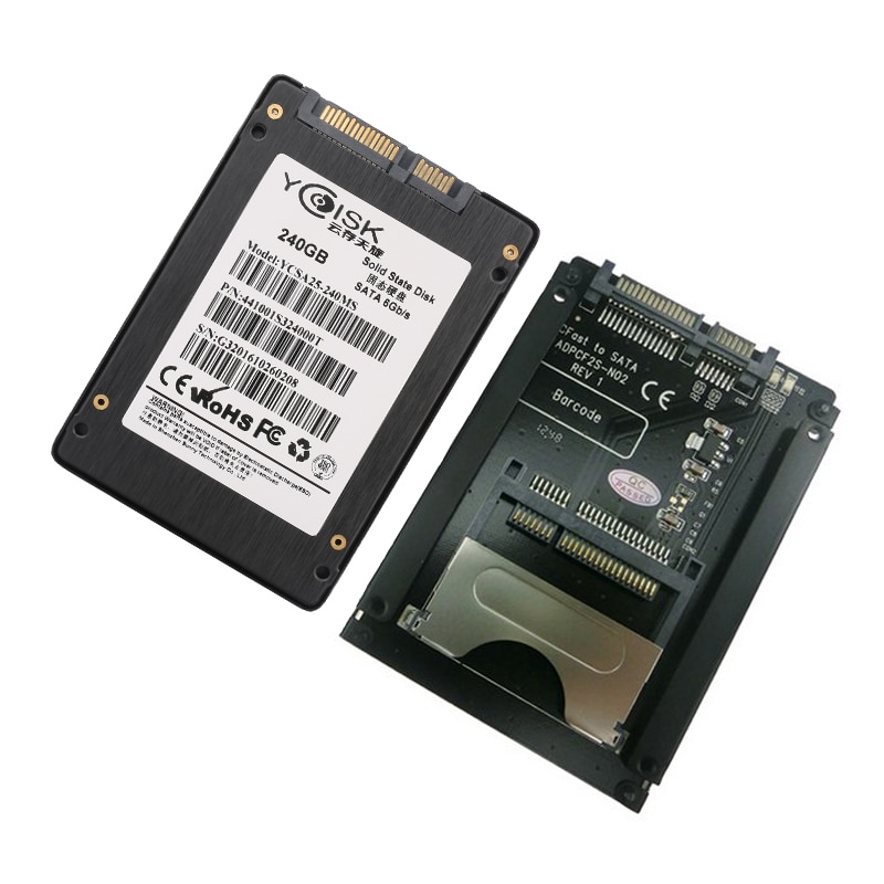 Goldendisk CFast Adapter CF-SATA Card Reader SATA 22Pin to CFast Card adapter 2.5 inch Hard Disk Case SSD HDD