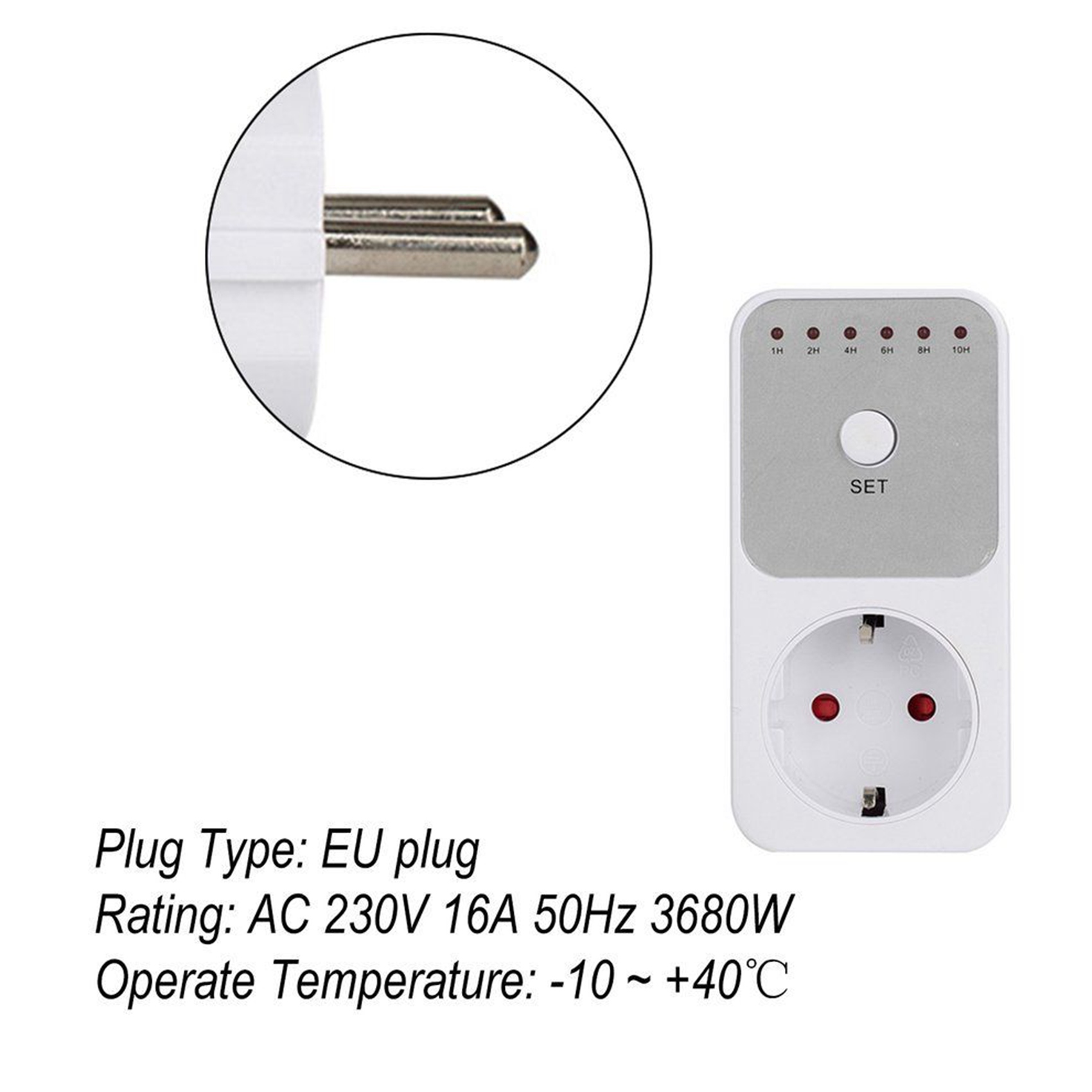 2X Smart Control Countdown Timer Switch Plug-In Socket Auto Shut Off Outlet Uk Plug. 
