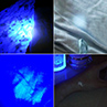 UV Ultra Violet LED Zoomable 3 Modes Torch Blklight Light Lamp. 