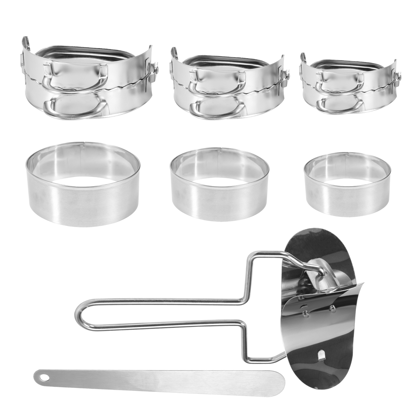 Dumplings Maker 8 Pcs, for Chinese Wonton, Gyoza Skin Tools