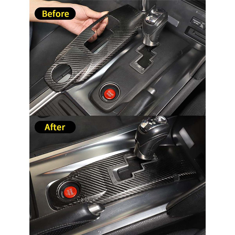 For Nissan GTR R35 2008-2016 Dry Carbon Fiber Center Console Gear Panel Frame Decoration Cover Trim Interior Accessories. 