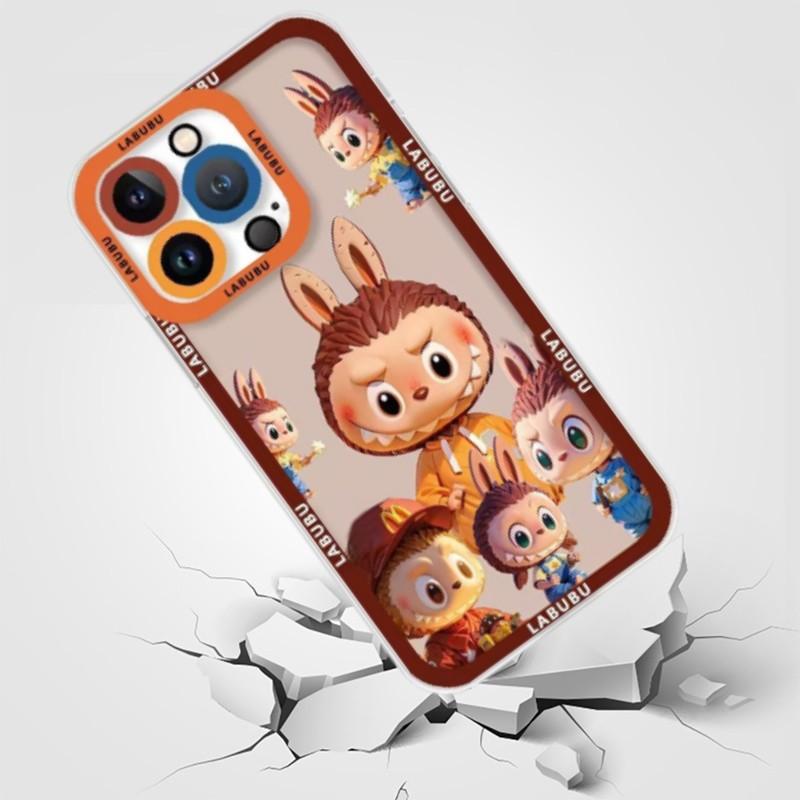 Phone Case For Samsung Galaxy S24 Note 20 Ultra Plus S23 FE A05S A05 A24 M23 5G A03 Core shell Soft Clear TPU POP MART Labubu Cartoon Anti-falling Full Protection Camera Protective Lens Protection Luxury Anti-Knock Cute Shockproof. 