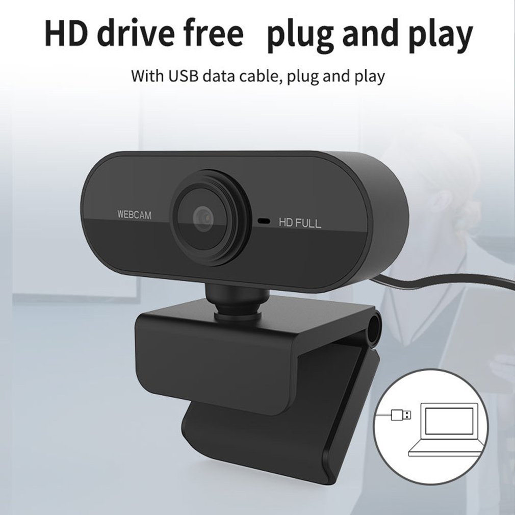 Webcam 1080P PC Mini USB 2.0 yüksek çözünürlüklü Web kamera mikrofon USB bilgisayar Video kayıt canlı Web Camaras. 