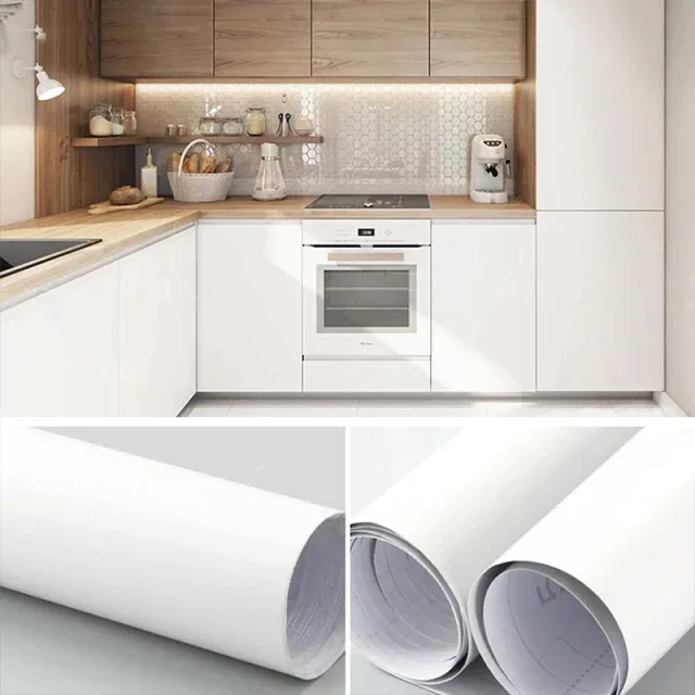 60x120cm White Vinyl Contact Paper Decorative Self Adhesive Shelf Liner Waterproof Wallpaper Removable Peel and Stick Vinyl Size : 24'' x 48'' inches