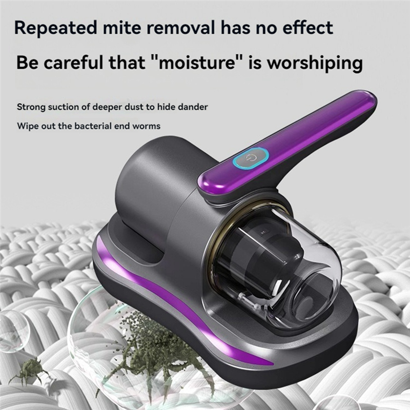 Bed Vacuum Cleaner UV Mattress Mite Handheld Cordless Vacuum Mattress 7.4V for Deep Cleaning Beds Sofas Carpets. 