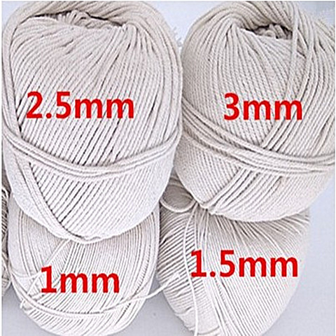 Cotton String Thick/Thin Rope Pure Cotton Rope Bundle Zongzi TapestrydiyHand-Woven Decorative Rope. 