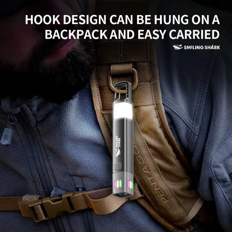 Smiling Shark SD1018 LED Torch Light 12000mAh Battery. 
