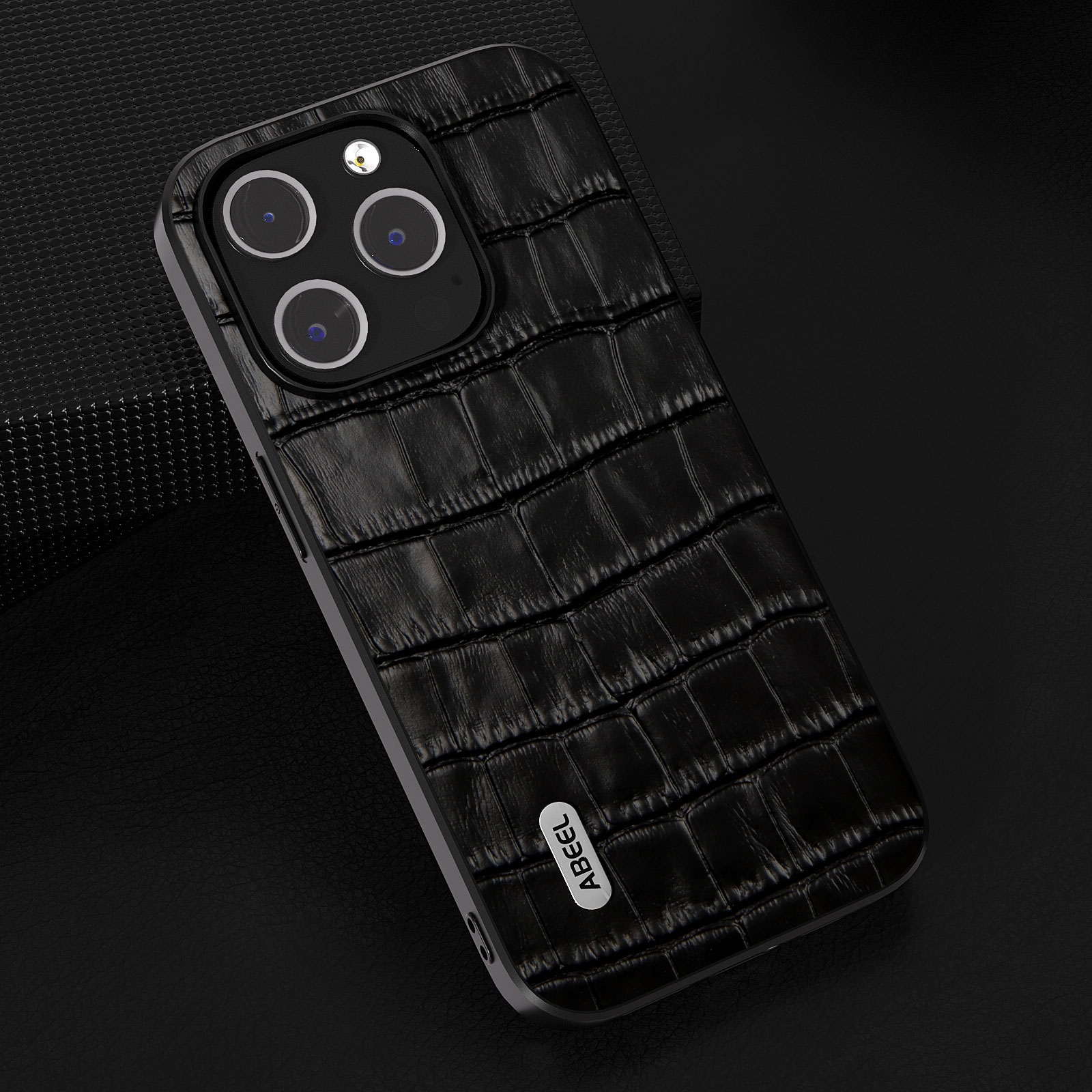 ABEEL Crocodile Texture Leather Phone Case For iPhone 15 Pro Max/iPhone 15 Pro/iPhone 14 Pro/iPhone 14 Pro Max. 