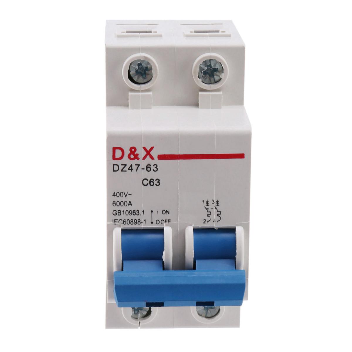 2p air switch-5 x circuit breaker switch-White & blue