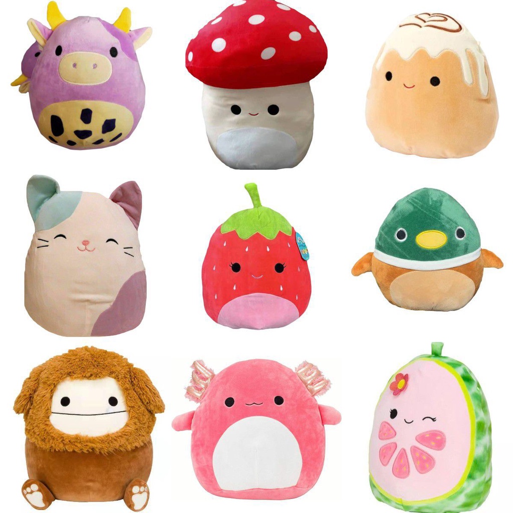 Cute Squishmallow Stuffed Toys Plushie Doll Squishmallows plush Toy Gordon Benny Malcolm Archie Avery pillow. 