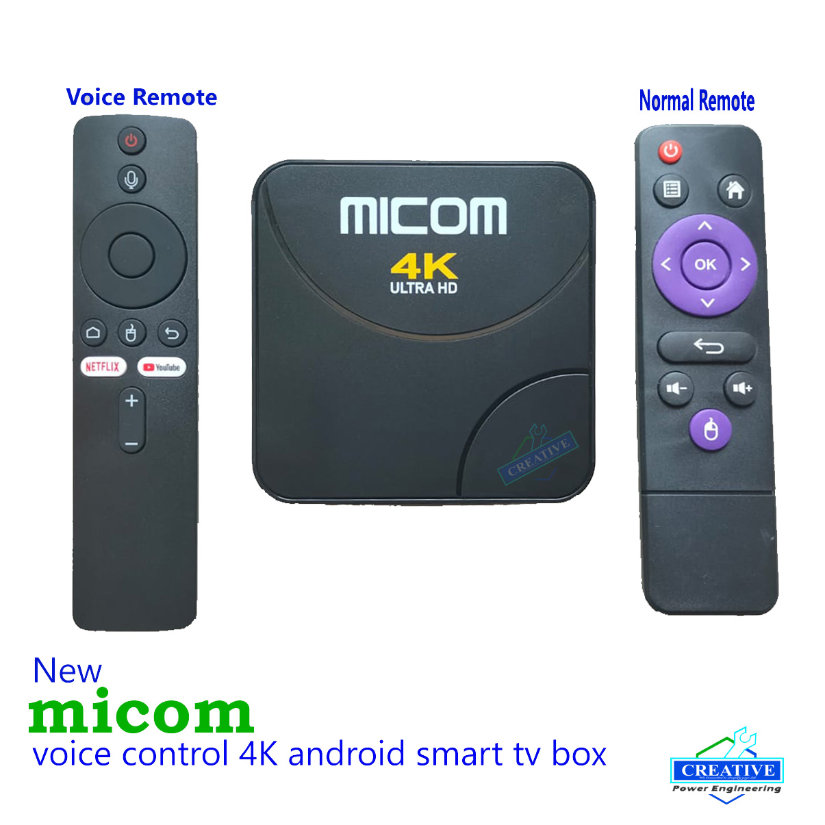 Micom android smart tv box 2GB Ram 16GB Rom voice control TV Card TV Receiver