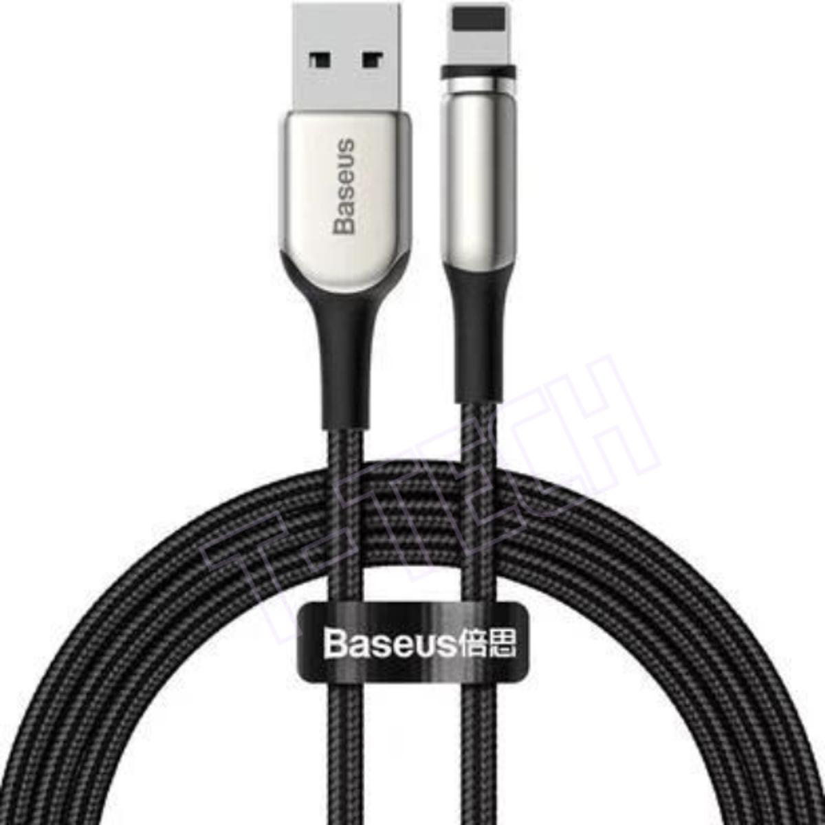 Baseus CALXC-K06 Zinc Magnetic Lightning Safe Fast Charging Data Cable USB to IP 2.4A 1m Green