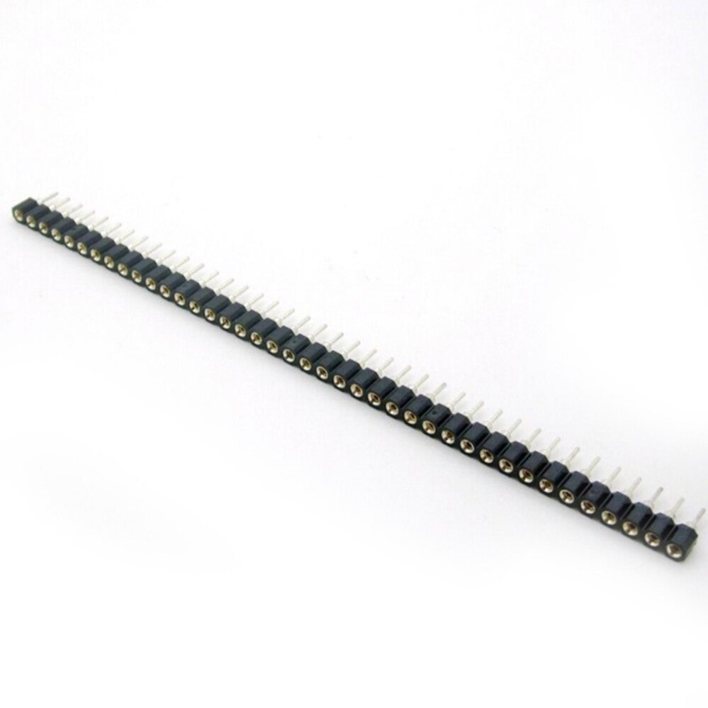 3PCS Strip Tin PCB Female IC Breakable 40pin Single Row Round Header Socket