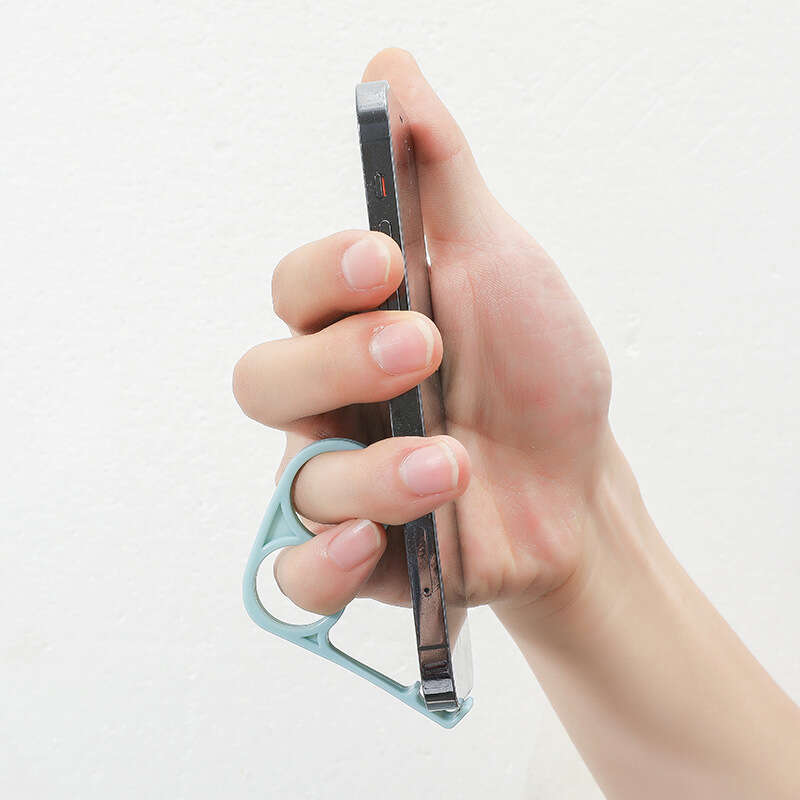 Finger mobile phone multi-function small brush Tiktok ring buckle writing lazy hand hold holder artifact. 