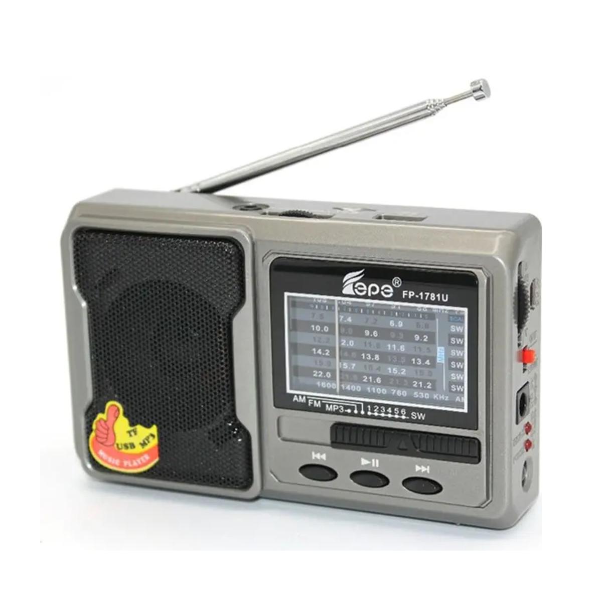 Rechargeable Epe Fp-1781U Radio With Usb Music Torch. 