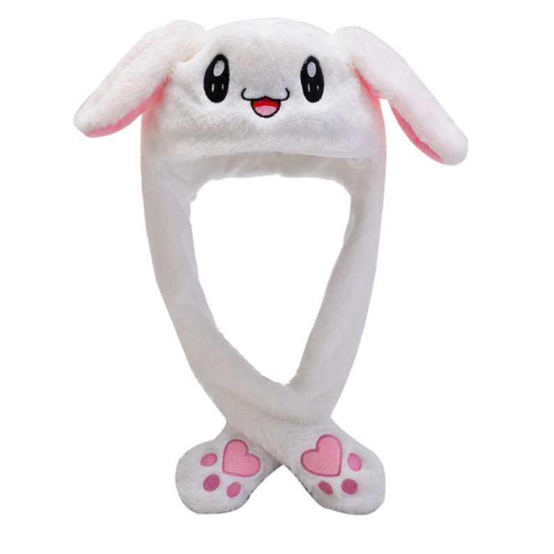 white Rabbit ear hat funny hand 