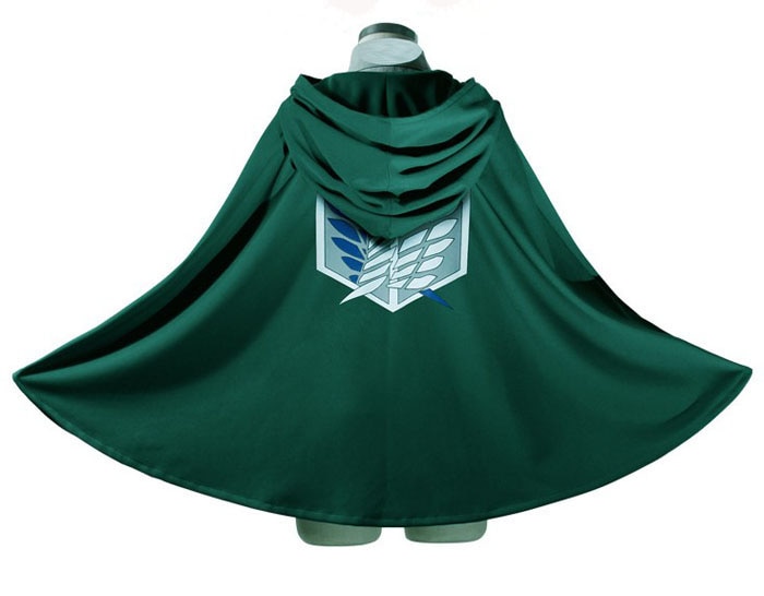 2021 Attack On Titan Costume Green Cloak Japanese Anime Cosplay