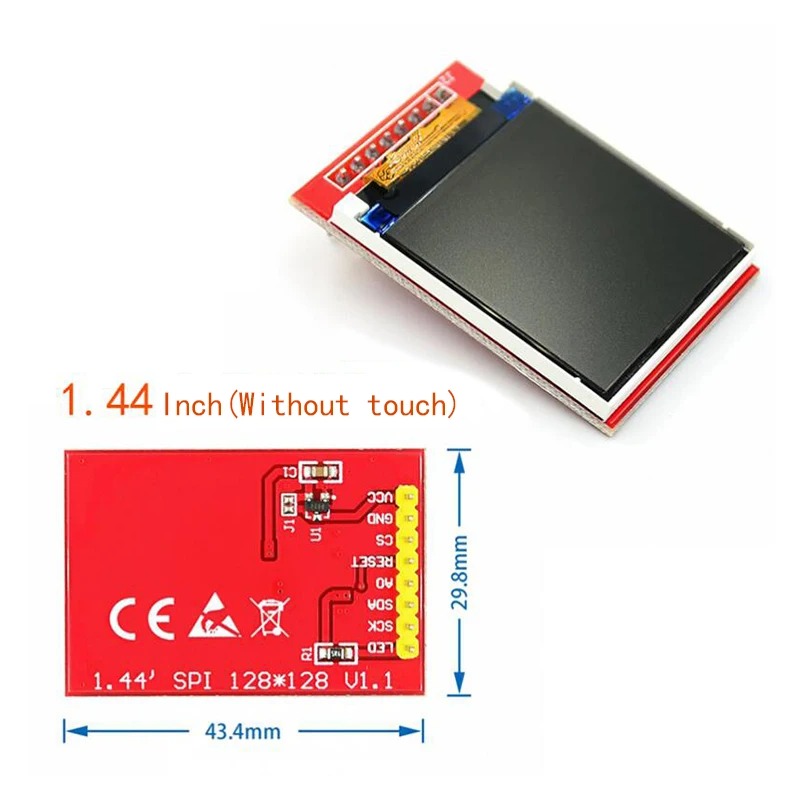 1.44/1.8/2.0/2.2/2.8 Inch TFT Color Screen LCD Display Module Drive ST7735 ILI9225 ILI9341 Interface SPI 128*128 240*320. 