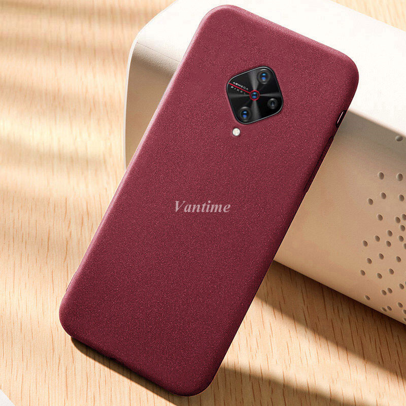 Vantime for Vivo S1 Pro Case Soft Sandstone Ultra Thin Matte Back Cover. 