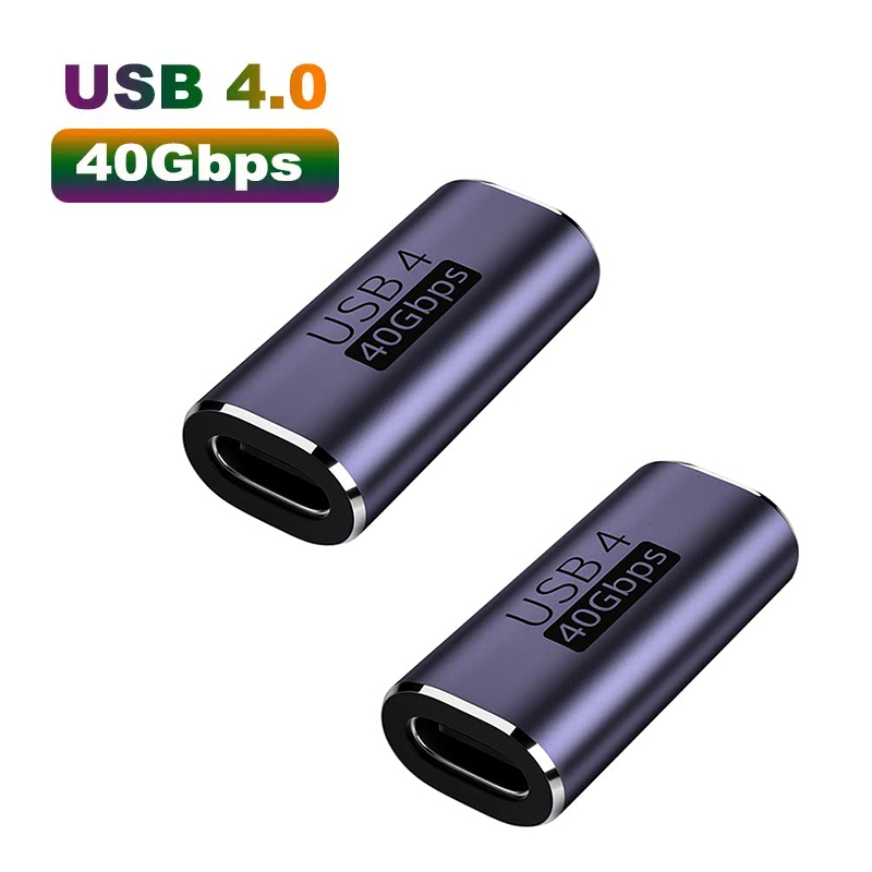 NNBILI Super Speed 40Gbps USB4 Type C Female to Female 100W Power Data 8K Video Adapter Extender for Laptop Phone with. 
