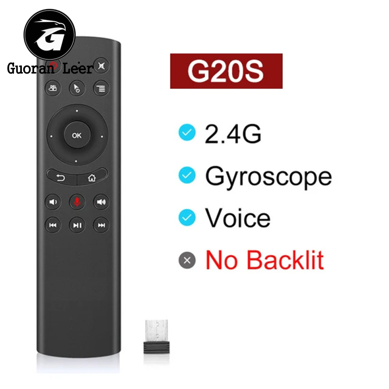 G20S Air Mouse Wireless Remote Keyboard Voice Inputting Air Fly Mouse Remote Control With USB Receiver Compatible For Android TV Box Tablet PC. 