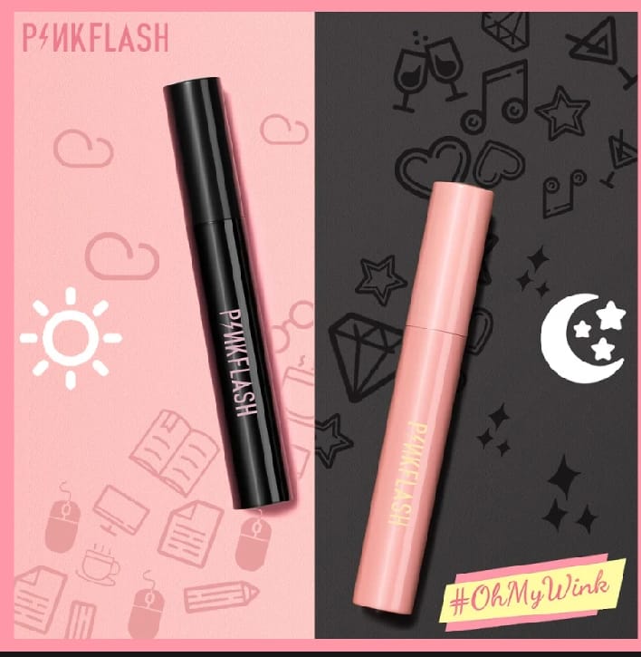 PinkFlash Waterproof Day & Night Mascara - 1pcs (7ml). 