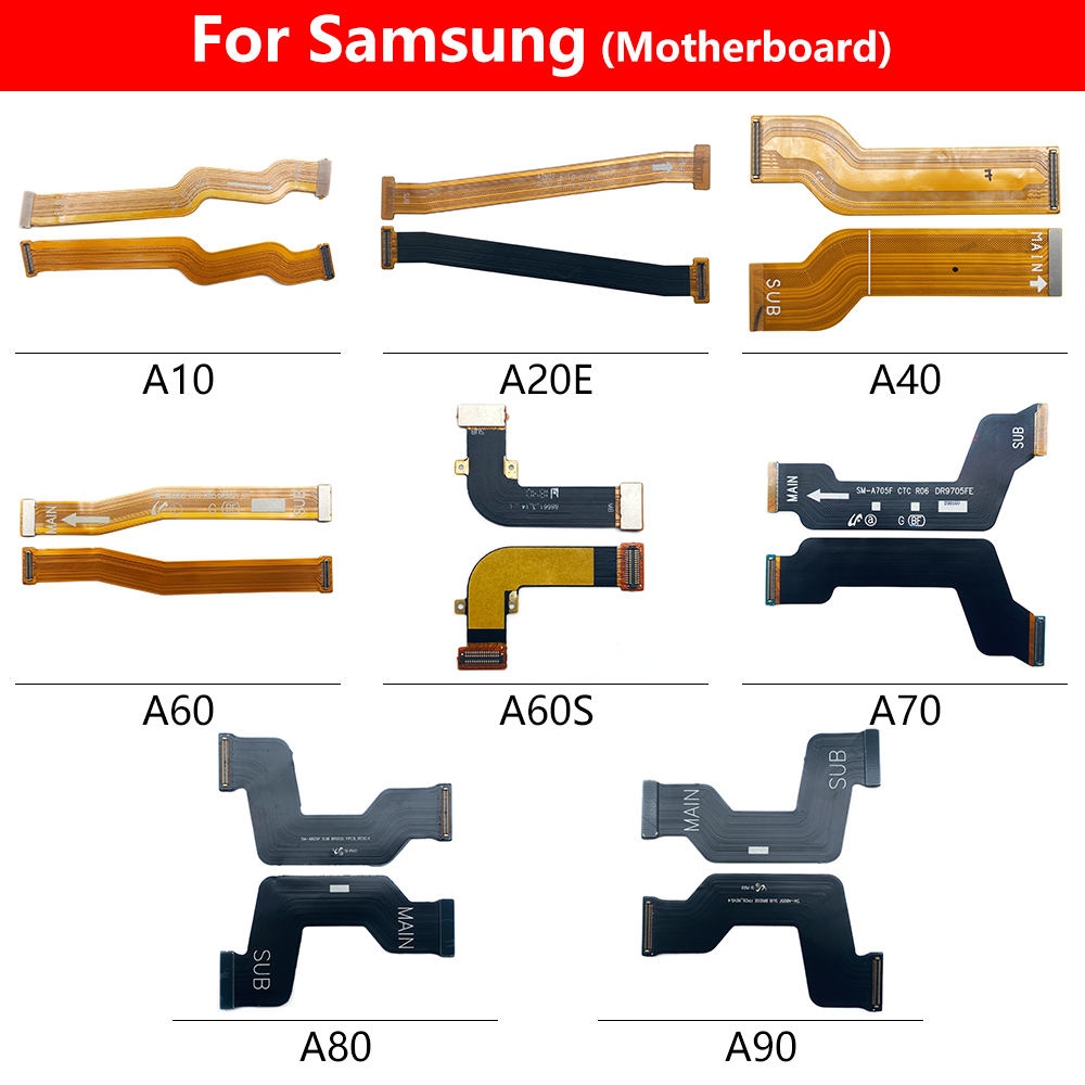 NEW Main FPC LCD Display Connector Mainboard Flex Cable Ribbon For Samsung A60S A20E A10 A20 A30 A40 A50 A60 A70 A80 A90. 