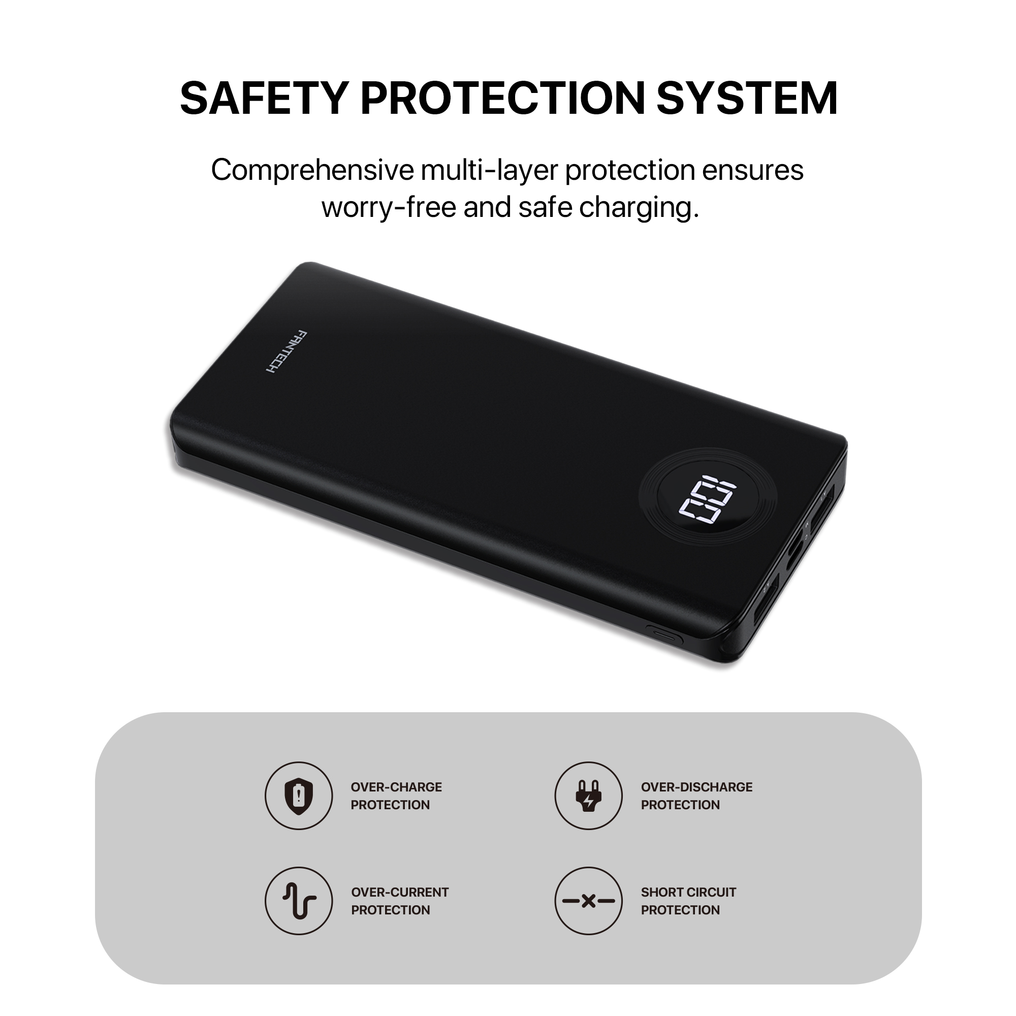 FANTECH S2 PowerBank 10000mAh Slim Mini Type C Micro Dual Output 10W Safe Reliable High-Speed Charge PowerPack Portable Power Bank. 