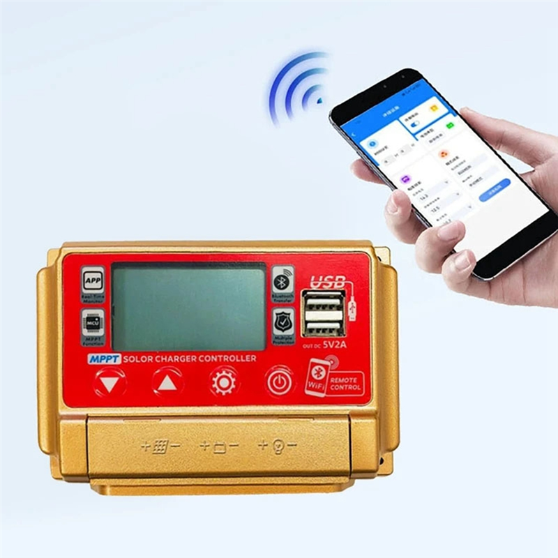 12/24V MPPT Solar Charge Controller Wifi Bluetooth Solar Panel Battery Smart Regulator 30A. 
