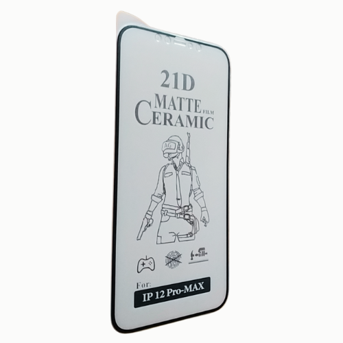 Matte Ceramic Film Screen Protector I iPHONE 12 PRO MAX I Matte Finish Full Coverage Screen Guard Protector Screen Protector (It's Not GLASS). 