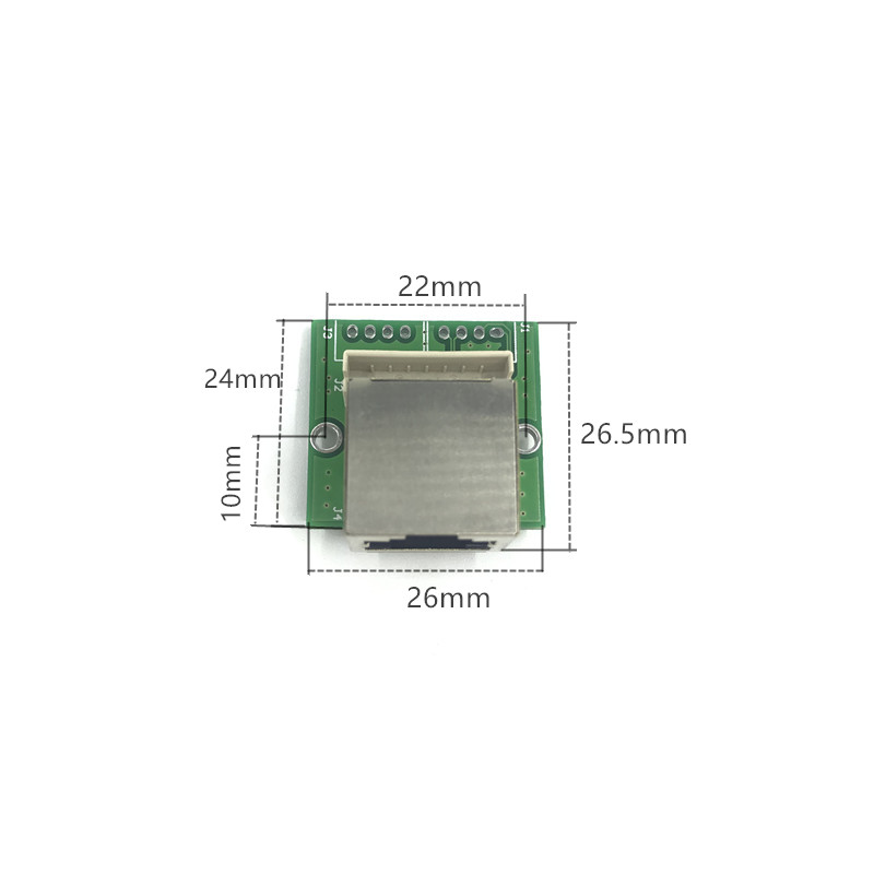 5 pin ethernet switch circuit board for module 10/100mbps PCBA board OEM Motherboard ethernet switch 5 RJ45 10/100mbps