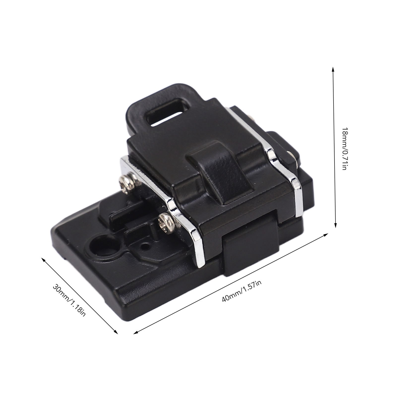 Fiber Fusion Splicer Fixture ABS Space Saving Easy Cleaning Fiber Fusion Clamp Multifunctional for Skinned Wires. 