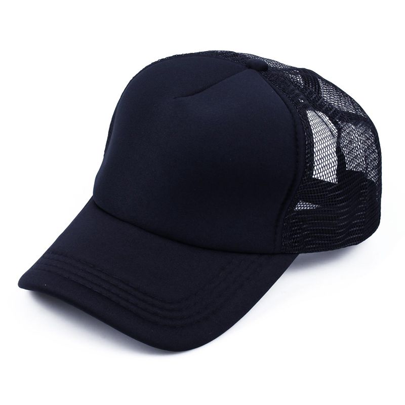 half mesh trucker cap