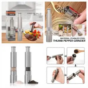 Stainless Steel best manual pepper grinder.. 