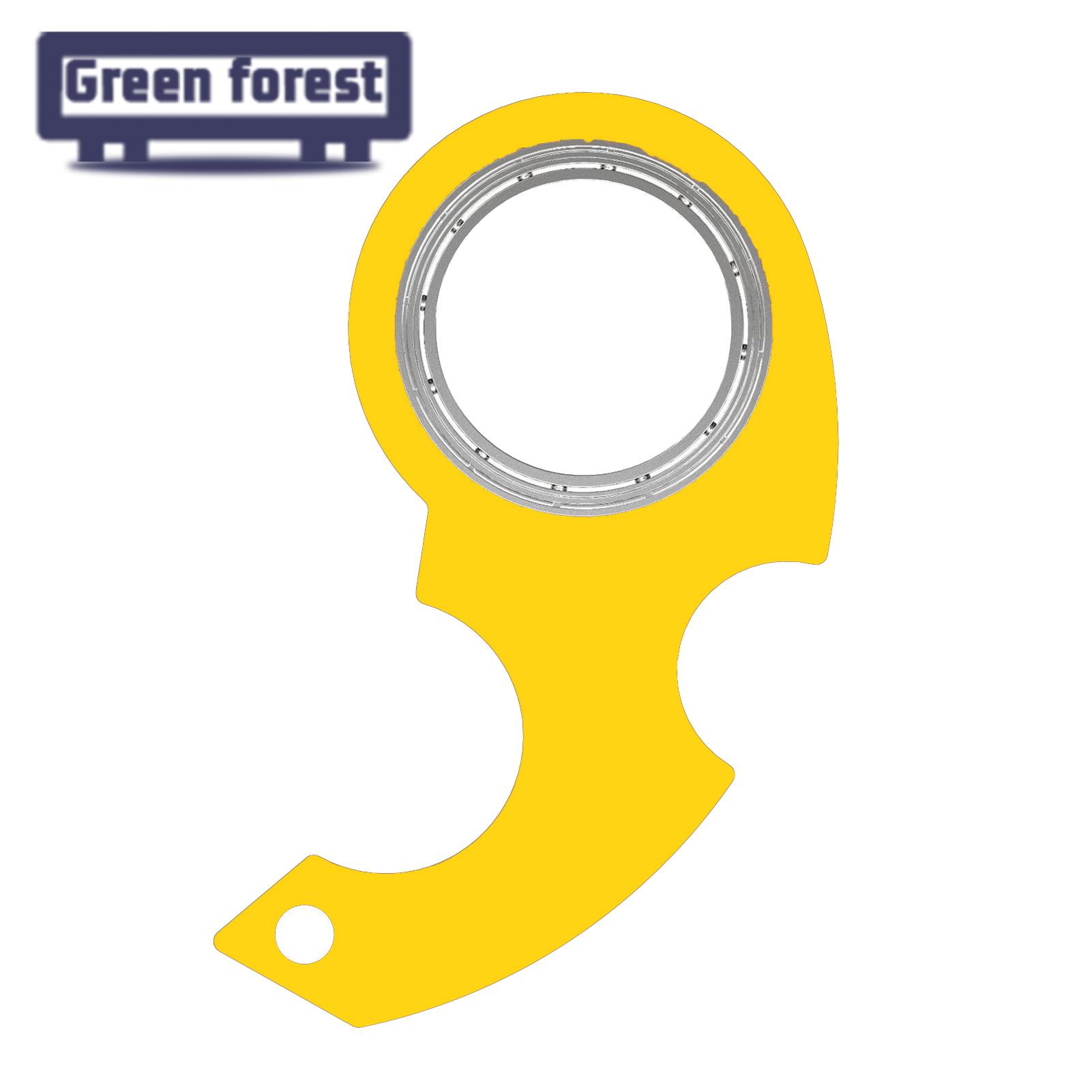 (New) green Foret fingertip Pinner creative fidget keychain Tre relief toy. 