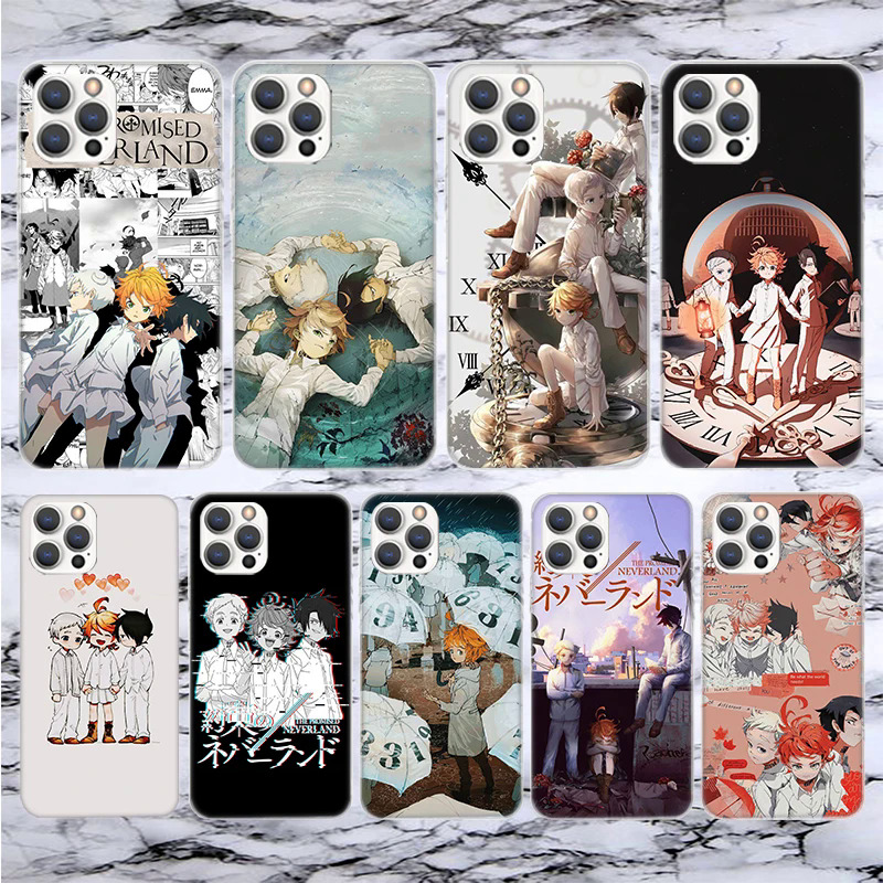 【Solitary waves】The Promised Neverland Anime Soft Phone Case For iPhone 14 13 12 Mini 11 Pro Max 15 Ultra X XR XS 7 Plus 8 6S 5S SE 2020 Pattern