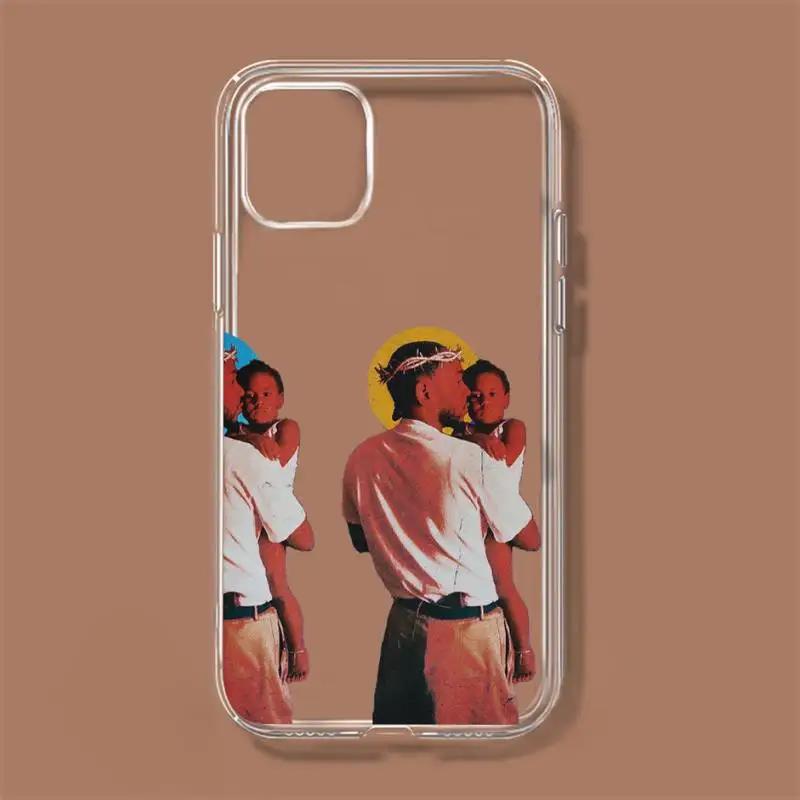 Kendrick Lamar Phone Case For iPhone 11 12 Mini 13 1happy4 Pro XS Max X 8 7 6s Plus 5 SE XR Transparent Shell. 