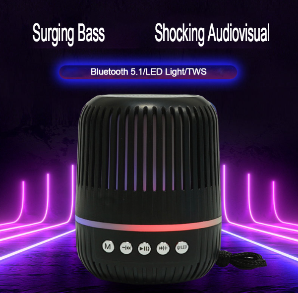 Wireless Bluetooth Speakers Mini (MZ M4 (PORTABLE BLUETOOTH SPEAKER) Dynamic Thunder Sound with RGB Light 5 W Bluetooth Speaker ). 