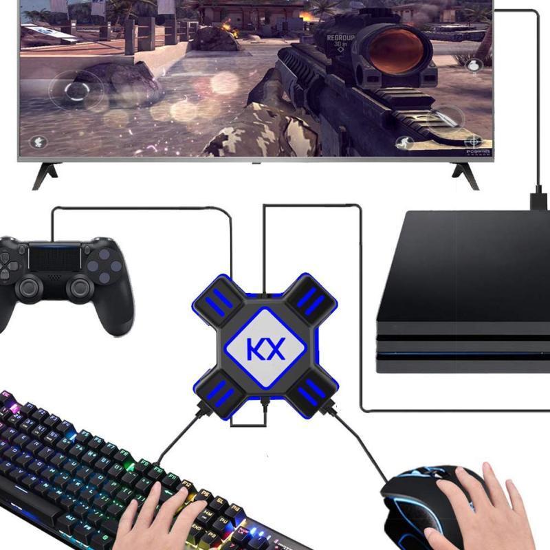 KX USB Game Controller Converter Keyboard Mouse Adapter for Switch/Xbox/PS4/PS3. 