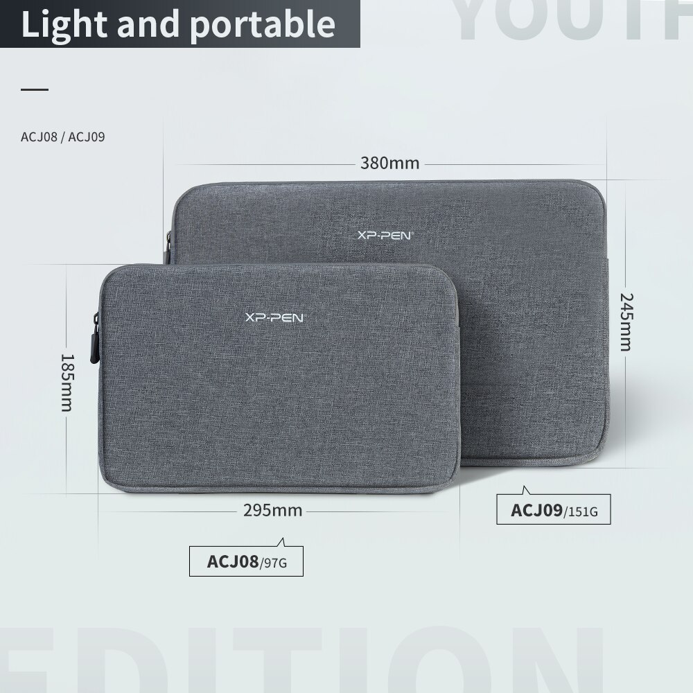 XPPen Protective Case Two Sizes Protective Bag Travel Case for Drawing Tablet 6 7 8 9 10 Inch Graphic Tablet. 