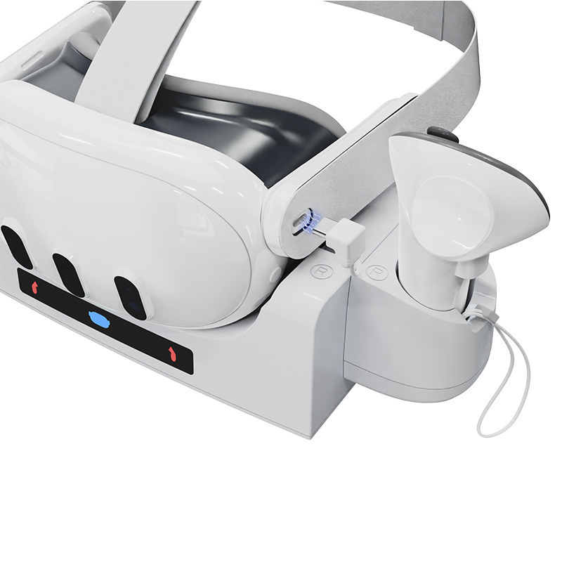 Meta Quest3 VR helmet charging base Oculus quest3 handle can be wall-mounted contact base charger. 