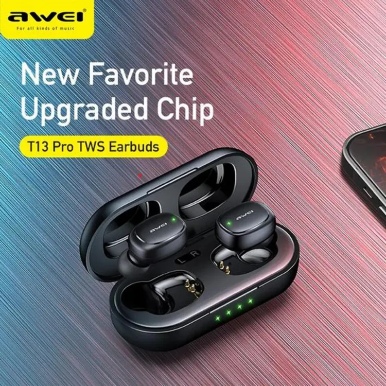 AWEI T13 Pro Bluetooth 5.1 Ergonomic Design Touch Control Wireless Earbuds