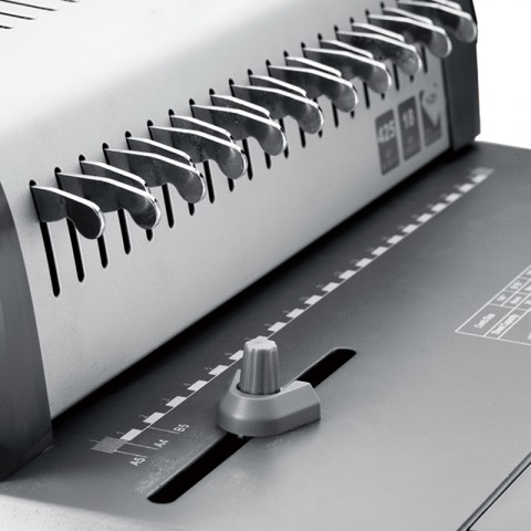Deli E3872 425 Sheets 21-HOLE Steel Spiral Binding Machine. 