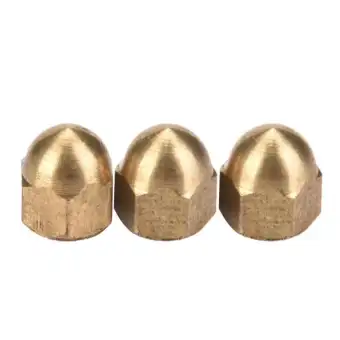 20pcs M3 M12 Brass Acorn Nut Kit Dome Head Cap Hex Nuts Set