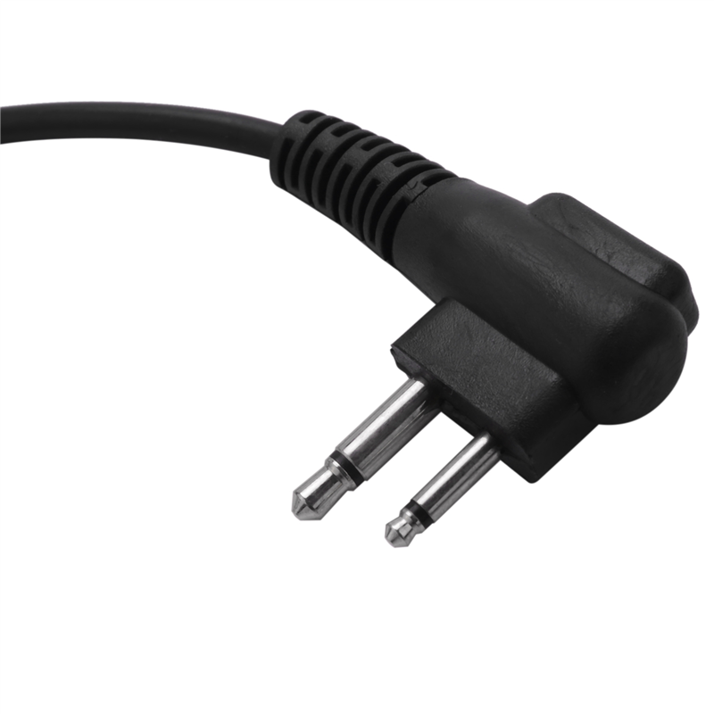 20X 2 Pin Advanced D Shape Clip-Ear Ptt Headset Earpiece Mic 2 Way Radios GP88S GP300 GP68 A6 A10 A12
