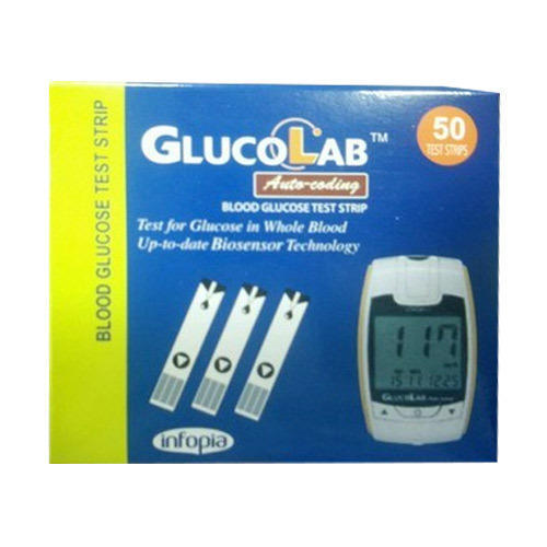 gluco lab test strip