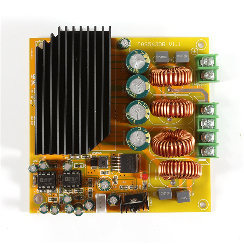 2X300W Amplifier Board Module Dual Channel TAS5630 with AD827 Preamp Class D Digital HIFI High Power Module Easy Install Easy to Use. 