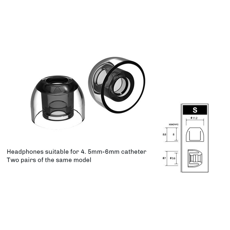 NAMUNY For AZLA Xelastec Eartips In-Ear Monitor IEM HiFi Wf1000xm4 1697ti Qdc Earplug TPE Material Anti Slip Filter B. 