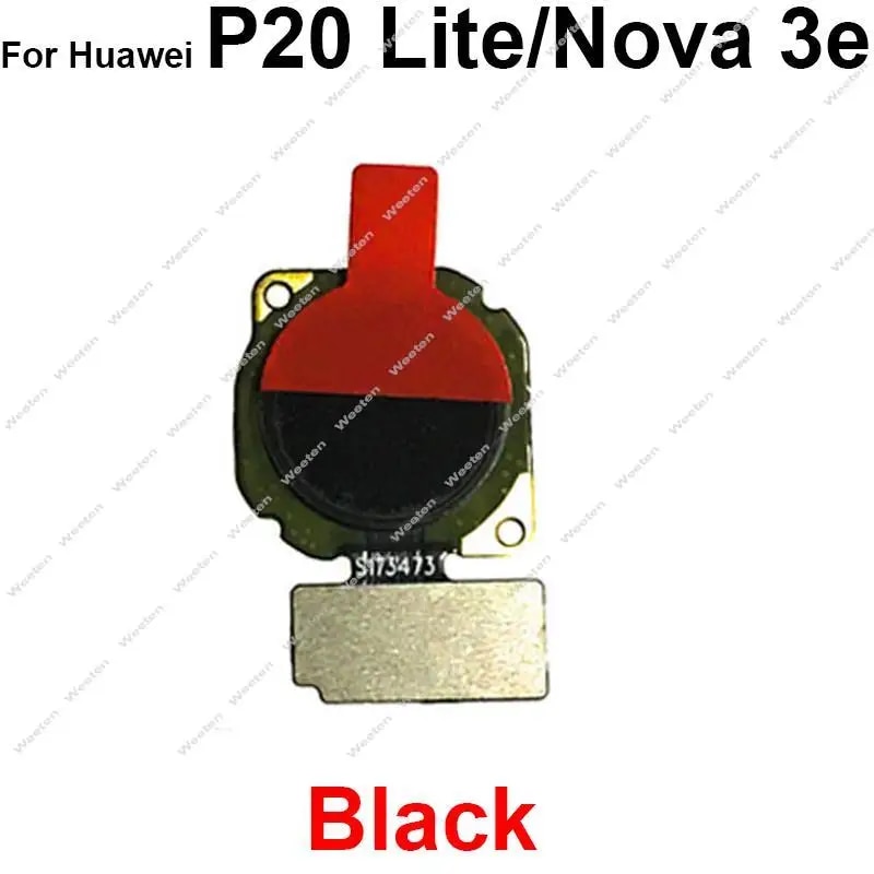Home Button Fingerprint Sensor For Huawei P20 Lite Nova 3e Return Home Key Sensor Scanner Touch Connecting Flex Cable. 
