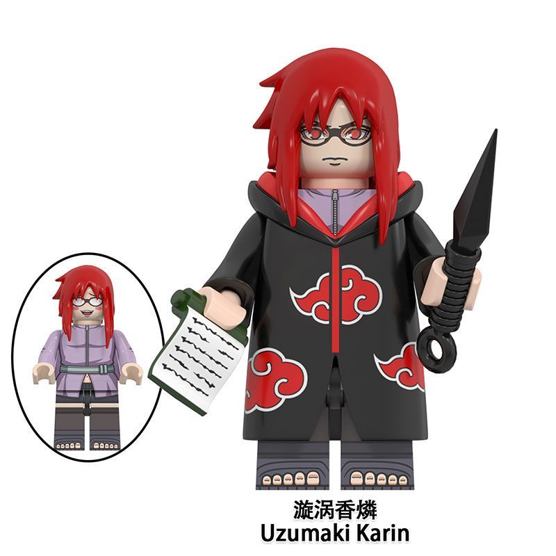【Yurui】Naruto Compatible with New Doll Toy Wu Sasuke Uchiha Skunk Kimimaro Assembled Block Toys. 